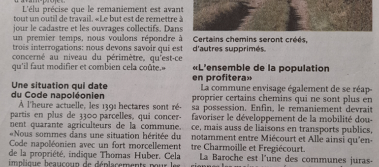Remaniement parcellaire