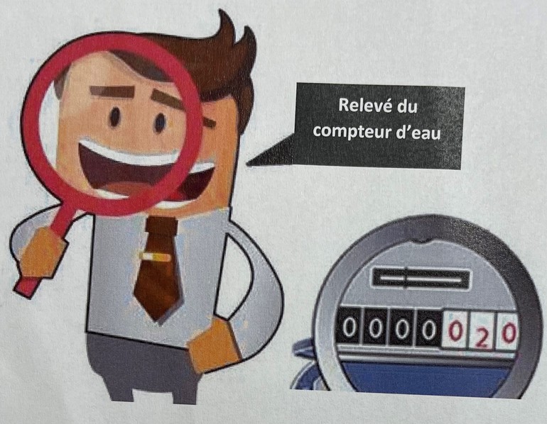 Image relevé compteur eau