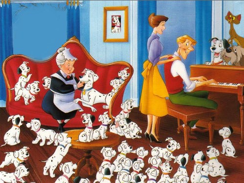 101 Dalmatien - page chien