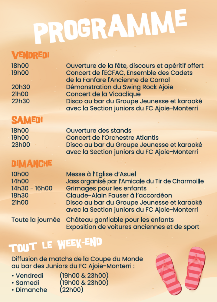 programme complet