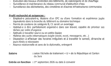 Poste d'agent d'exploitation au concours